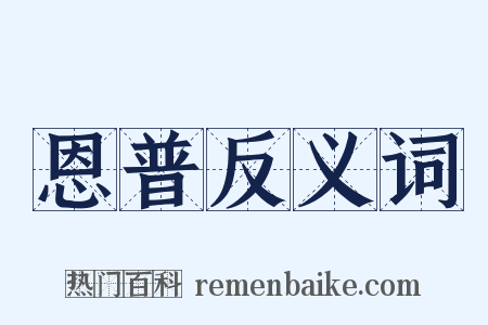 恩普反义词是什么意思的图片